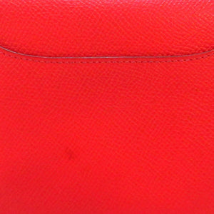 Hermès Epsom Constance Compact Wallet Red