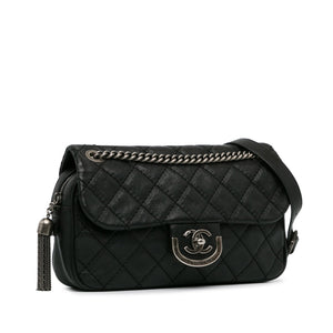 Chanel Medium Calfskin Paris-Edinburgh Coco Sporran Flap Black