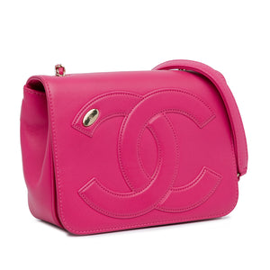 Chanel Lambskin CC Mania Flap Pink