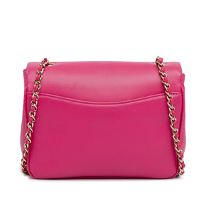 Chanel Lambskin CC Mania Flap Pink