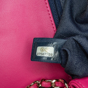 Chanel Lambskin CC Mania Flap Pink