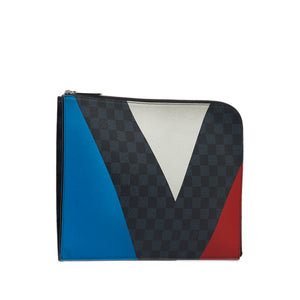 Louis Vuitton Damier Cobalt Americas Cup Pochette Jour GM Blue