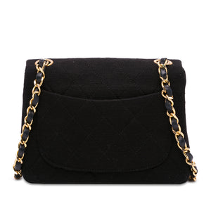 Chanel Mini Square Classic Jersey Flap Black