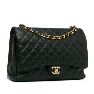 Chanel Maxi Classic Caviar Double Flap Black