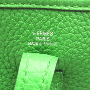 Hermès Taurillon Clemence Evelyne TPM Green