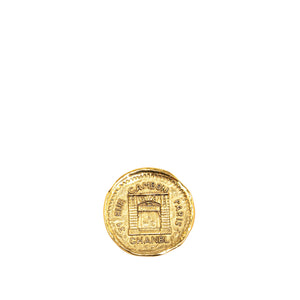 Chanel Gold Plated 31 Rue Cambon Brooch Gold