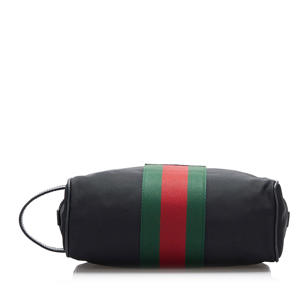 Gucci Techno Web Clutch Black