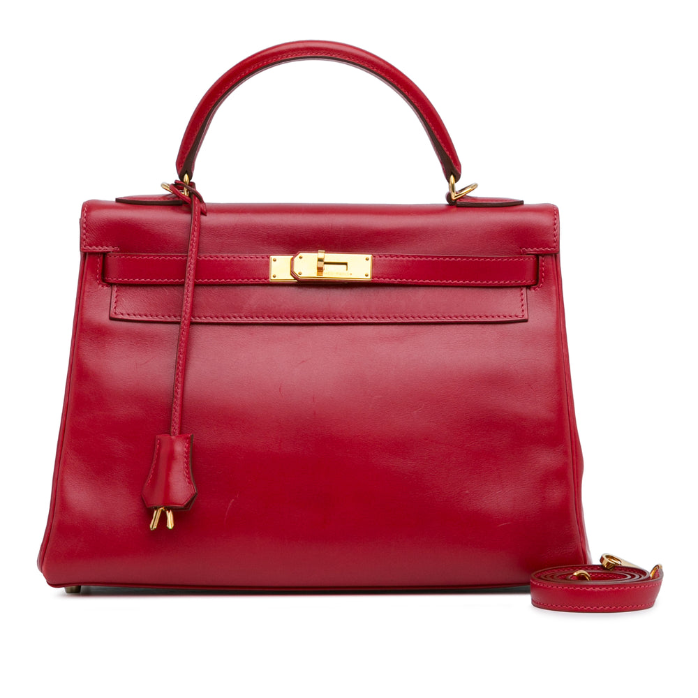 Hermès Tadelakt Kelly Retourne 32 Red