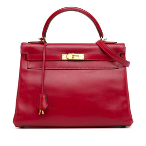 Hermès Tadelakt Kelly Retourne 32 Red