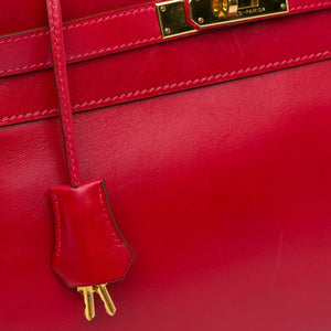 Hermès Tadelakt Kelly Retourne 32 Red