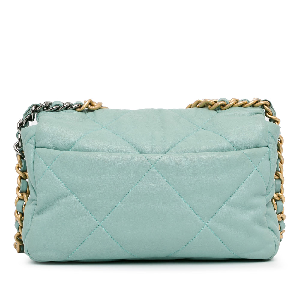 Chanel Medium Lambskin 19 Flap Blue