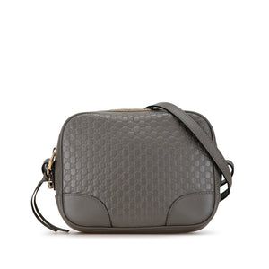 Gucci Mini Microguccissima Bree Crossbody Gray