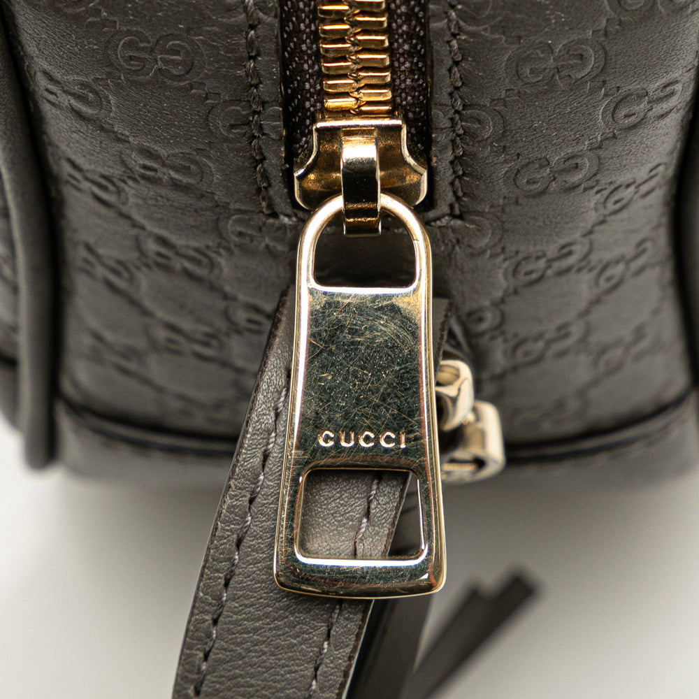 Gucci Mini Microguccissima Bree Crossbody Gray