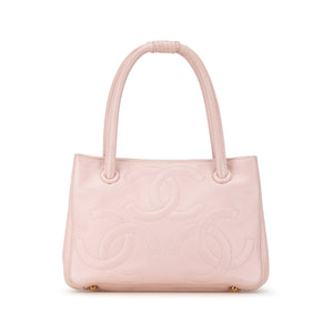 Chanel Caviar Triple CC Handbag Pink