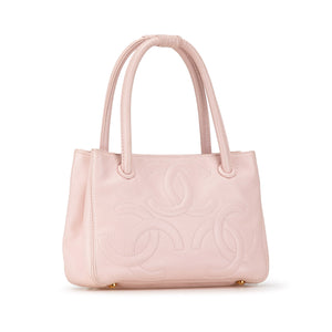 Chanel Caviar Triple CC Handbag Pink