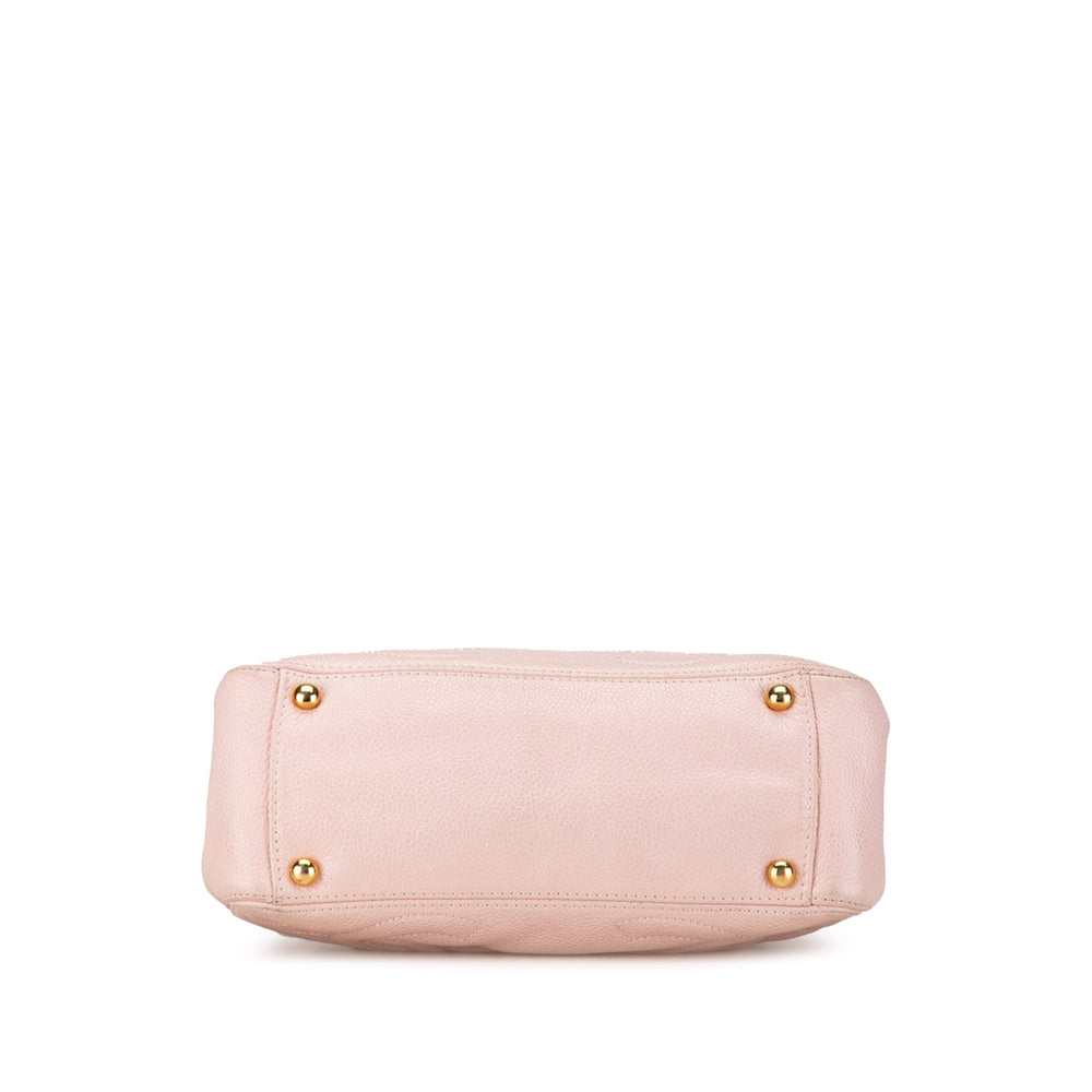 Chanel Caviar Triple CC Handbag Pink