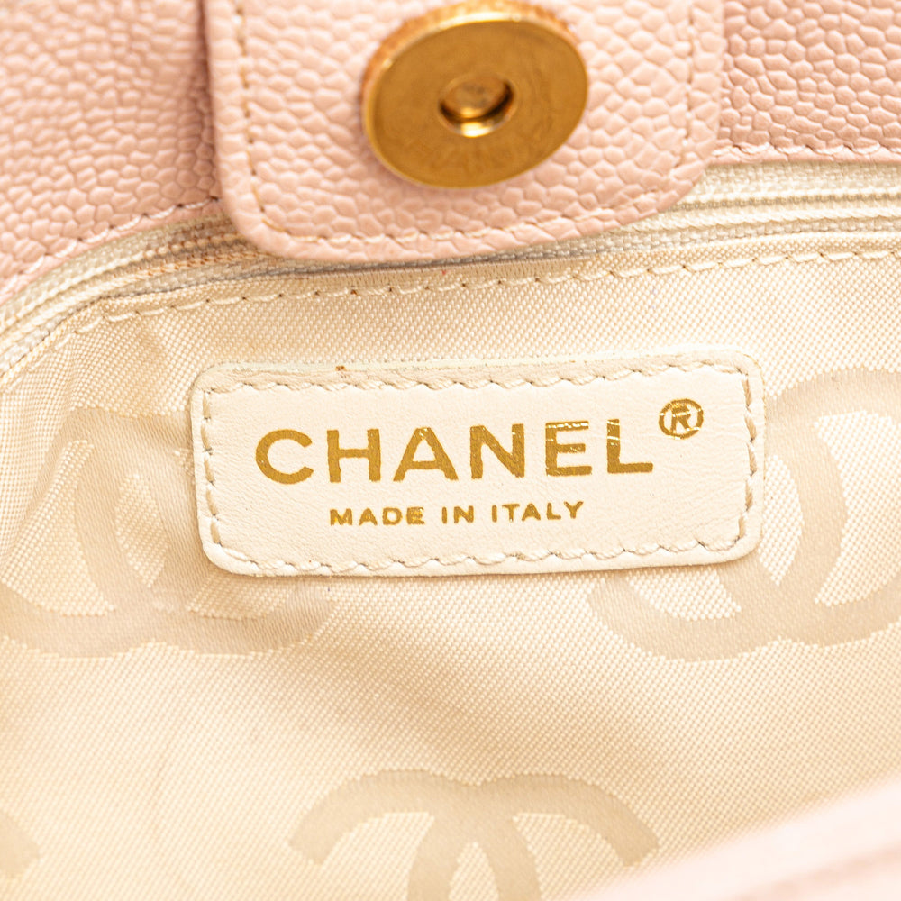 Chanel Caviar Triple CC Handbag Pink