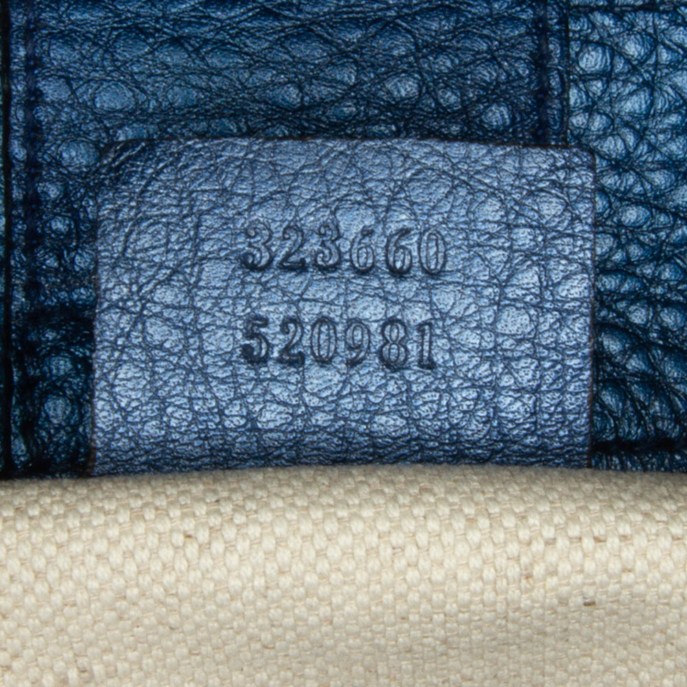 Gucci Medium Bamboo Shopper Blue