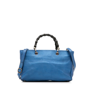 Gucci Medium Bamboo Shopper Blue