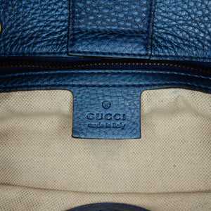 Gucci Medium Bamboo Shopper Blue