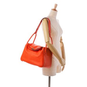 Hermès Clemence Lindy 34 Orange