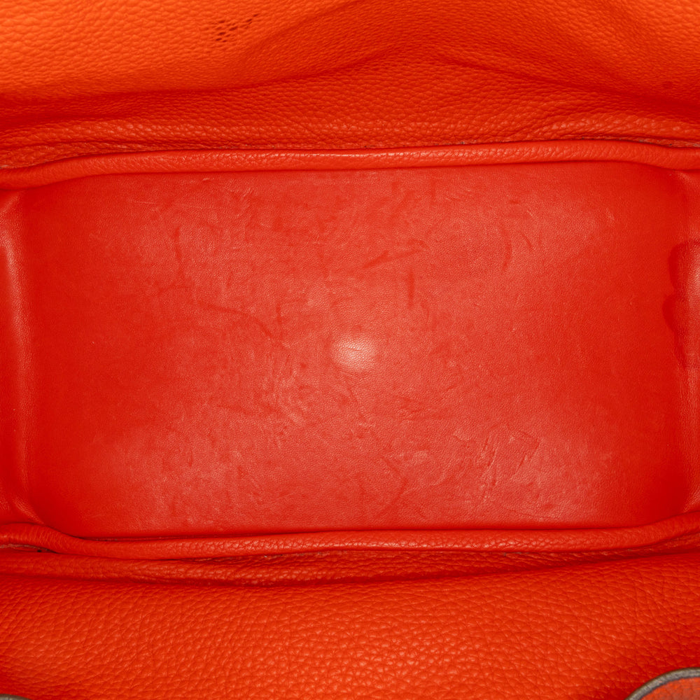 Hermès Clemence Lindy 34 Orange