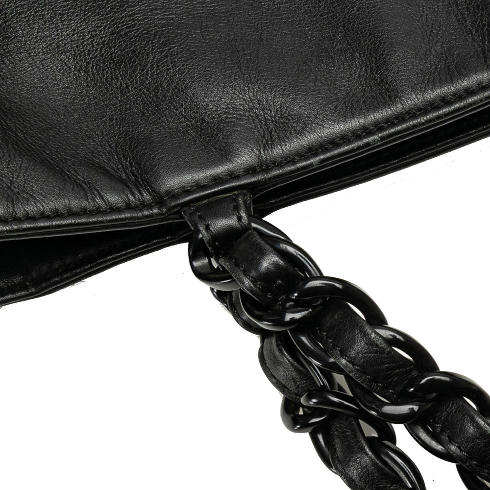 Chanel CC Lambskin Chain Tote Black