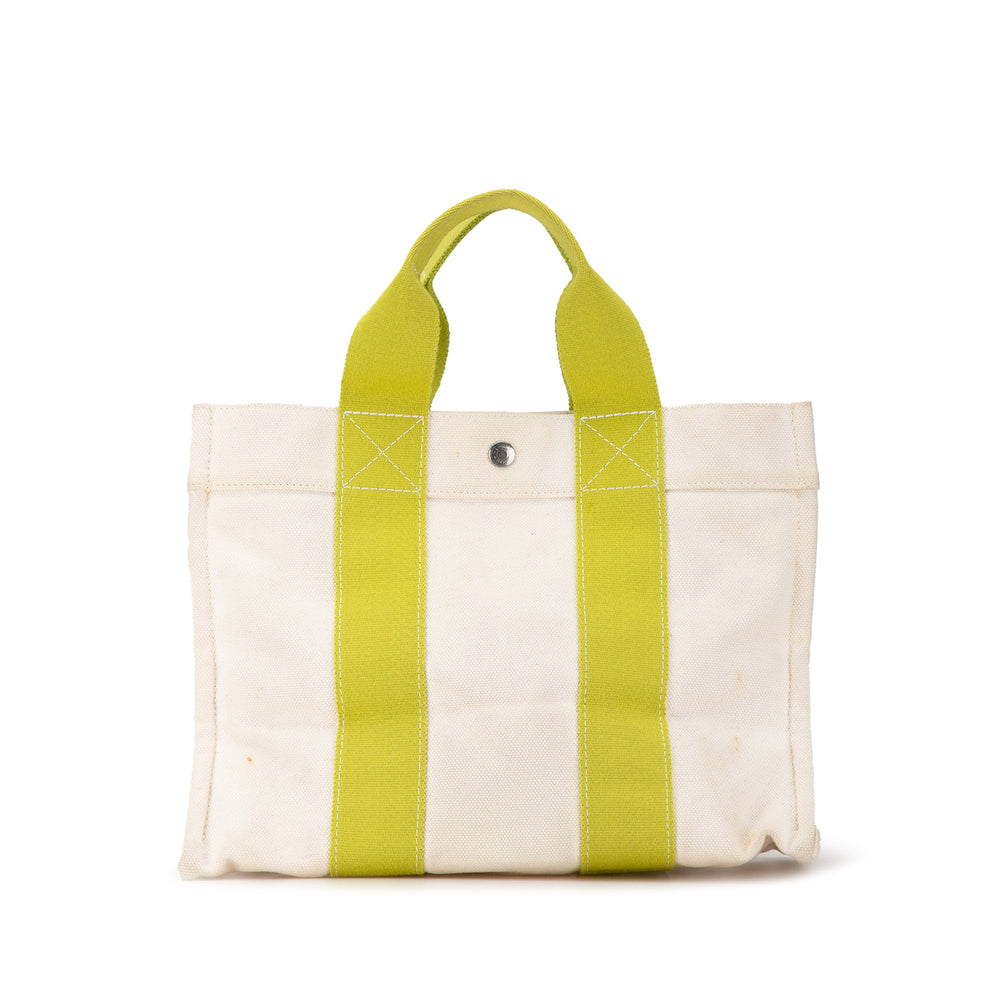 Hermès Toile Bora Bora PM Tote White