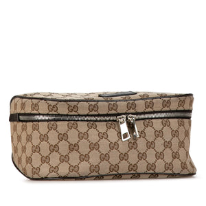 Gucci GG Canvas Waist Pouch Brown