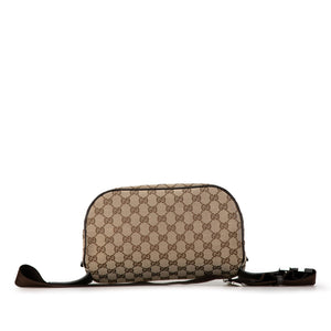 Gucci GG Canvas Waist Pouch Brown