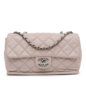 Chanel Quilted Aged Calfskin Single Flap Brown