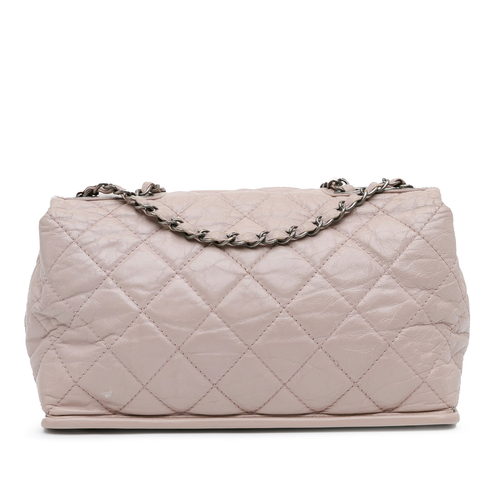 Chanel Quilted Aged Calfskin Single Flap Brown