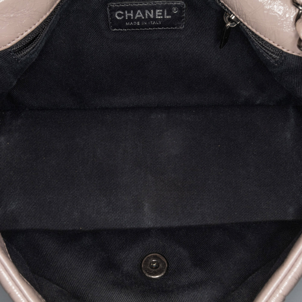 Chanel Quilted Aged Calfskin Single Flap Brown