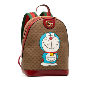 Gucci Micro GG Supreme Doraemon Backpack Brown