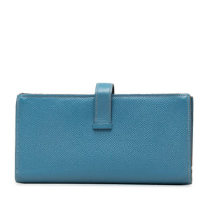 Hermès Epsom Bearn Wallet Blue