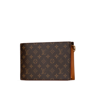 Louis Vuitton Monogram Legacy Chain Clutch Brown