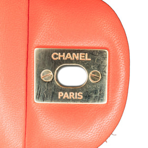 Chanel Medium Classic Lambskin Double Flap Red