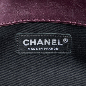 Chanel Glazed Matelasse Portobello Flap Bag Purple