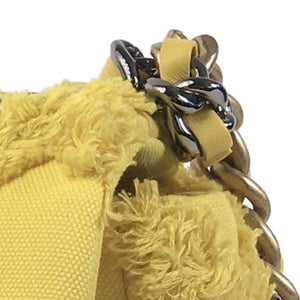 Chanel Medium 19 Canvas Flap Yellow