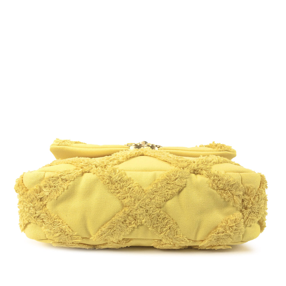 Chanel Medium 19 Canvas Flap Yellow