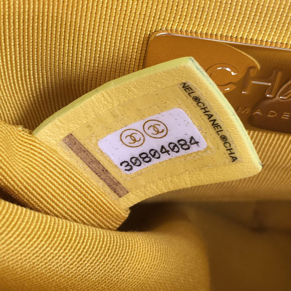 Chanel Medium 19 Canvas Flap Yellow