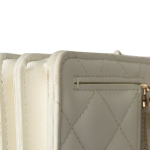 Chanel Romance Lambskin Wallet On Chain White