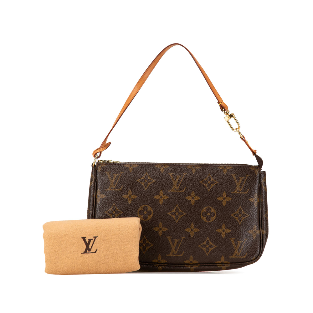 Louis Vuitton Monogram Pochette Accessoires Brown