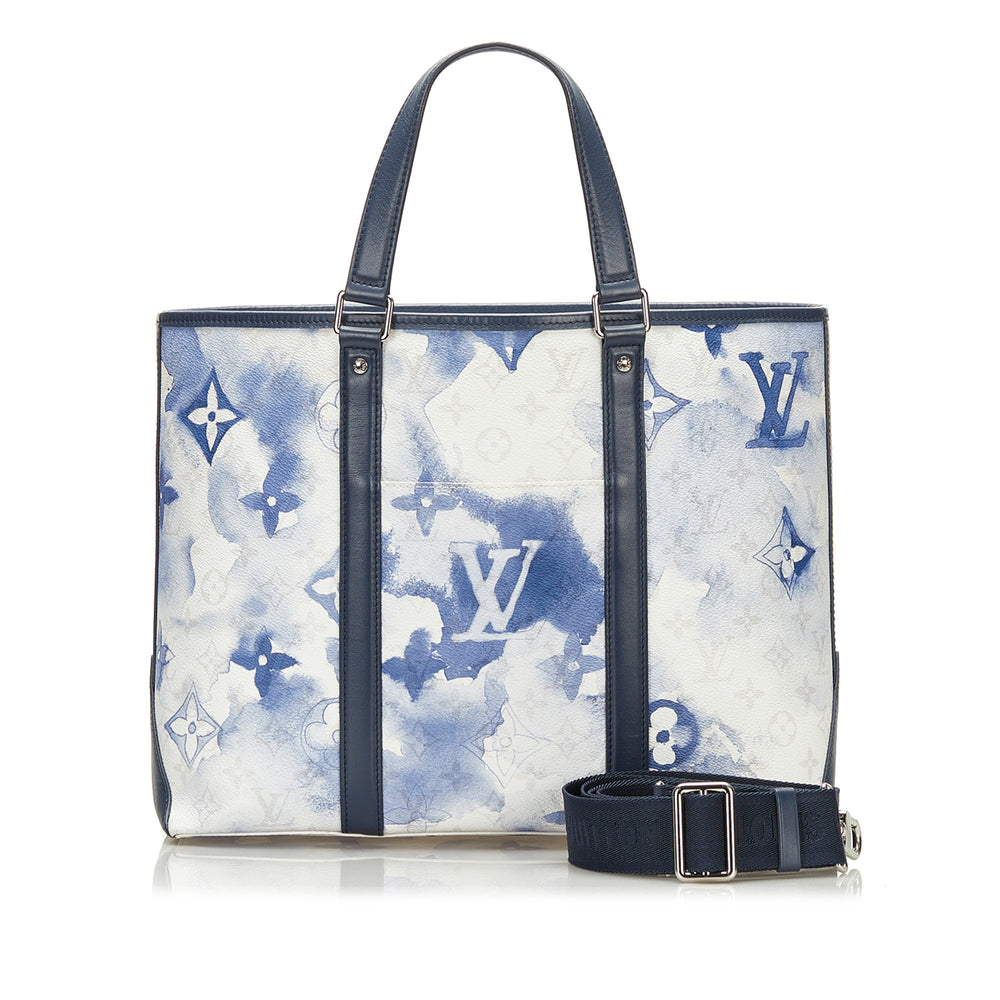 Louis Vuitton Monogram Watercolor Weekend Tote PM Blue