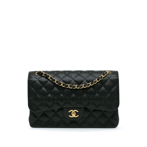 Chanel Jumbo Classic Caviar Double Flap Black