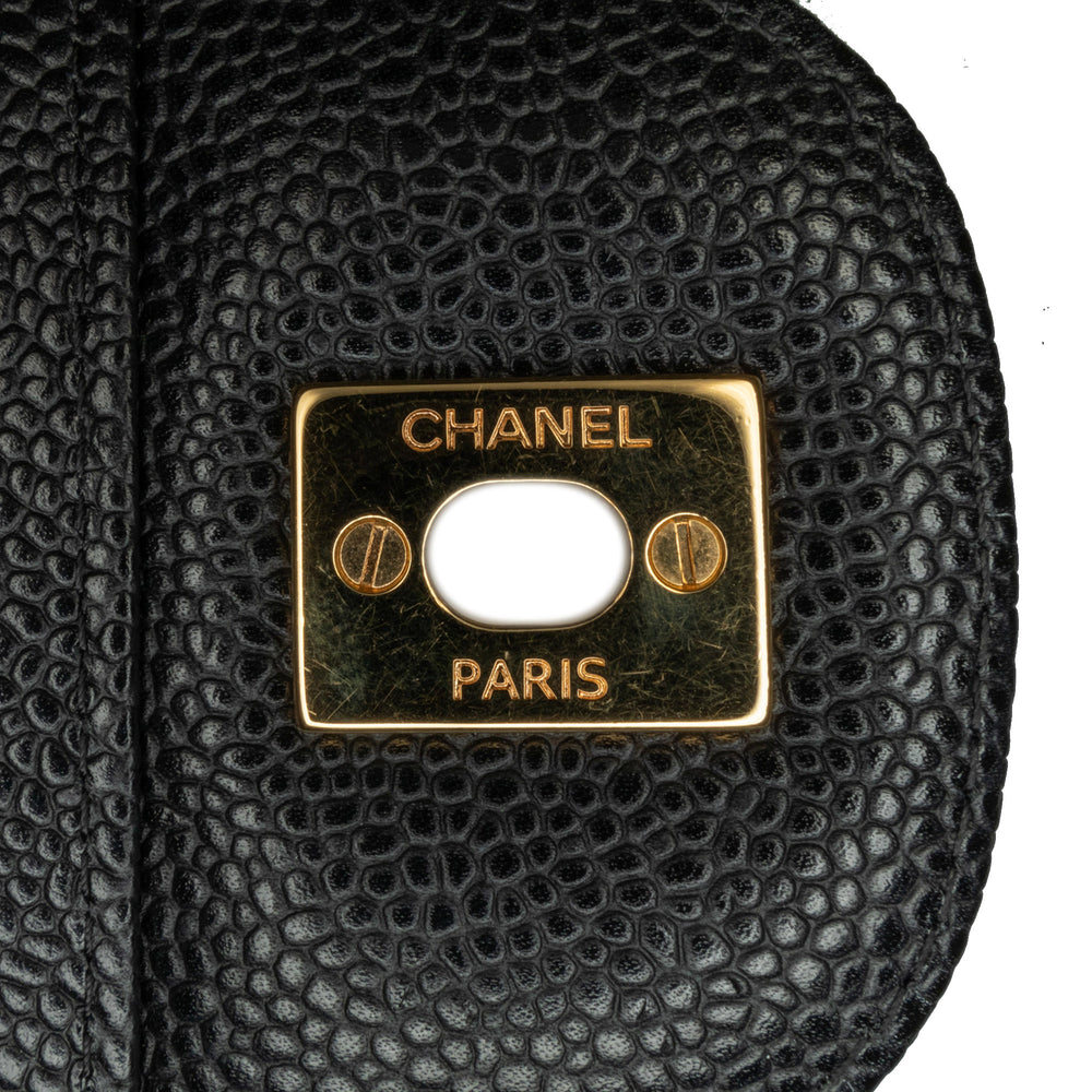 Chanel Jumbo Classic Caviar Double Flap Black