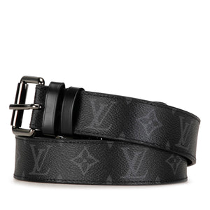 Louis Vuitton Monogram Eclipse Reversible Belt Black