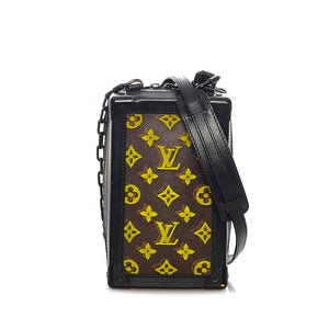 Louis Vuitton Monogram Tuffetage Vertical Soft Trunk Brown