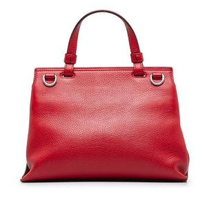 Gucci Small Bamboo Daily Satchel Red