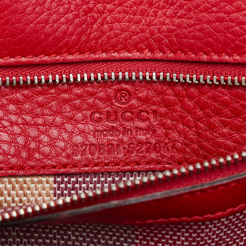 Gucci Small Bamboo Daily Satchel Red